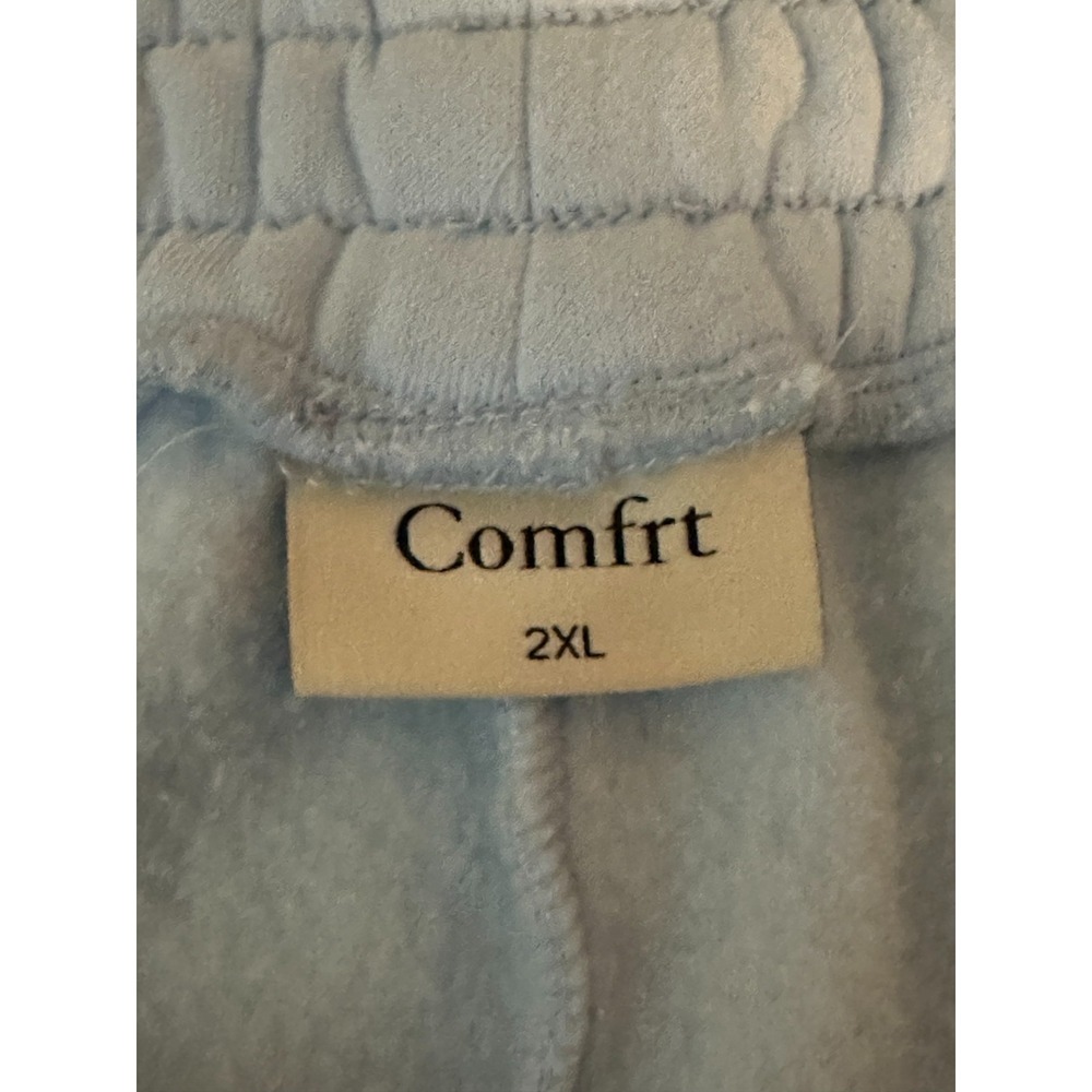 Comfrt‎ Pastel Edit Sweatpants 2XL Blue Lounge Joggers Baggy Cozy 40x30 - Picture 4 of 4